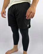 Calça Legging Masculina Com Shorts Run