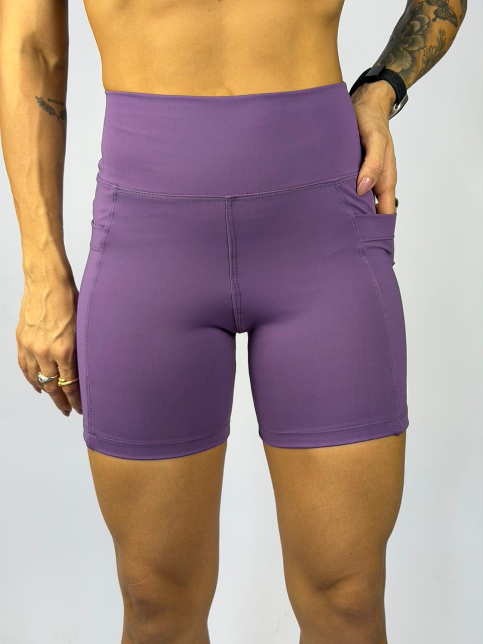 Shorts com Bolso Lateral Poliamida